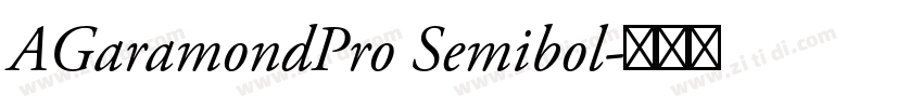 AGaramondPro Semibol字体转换